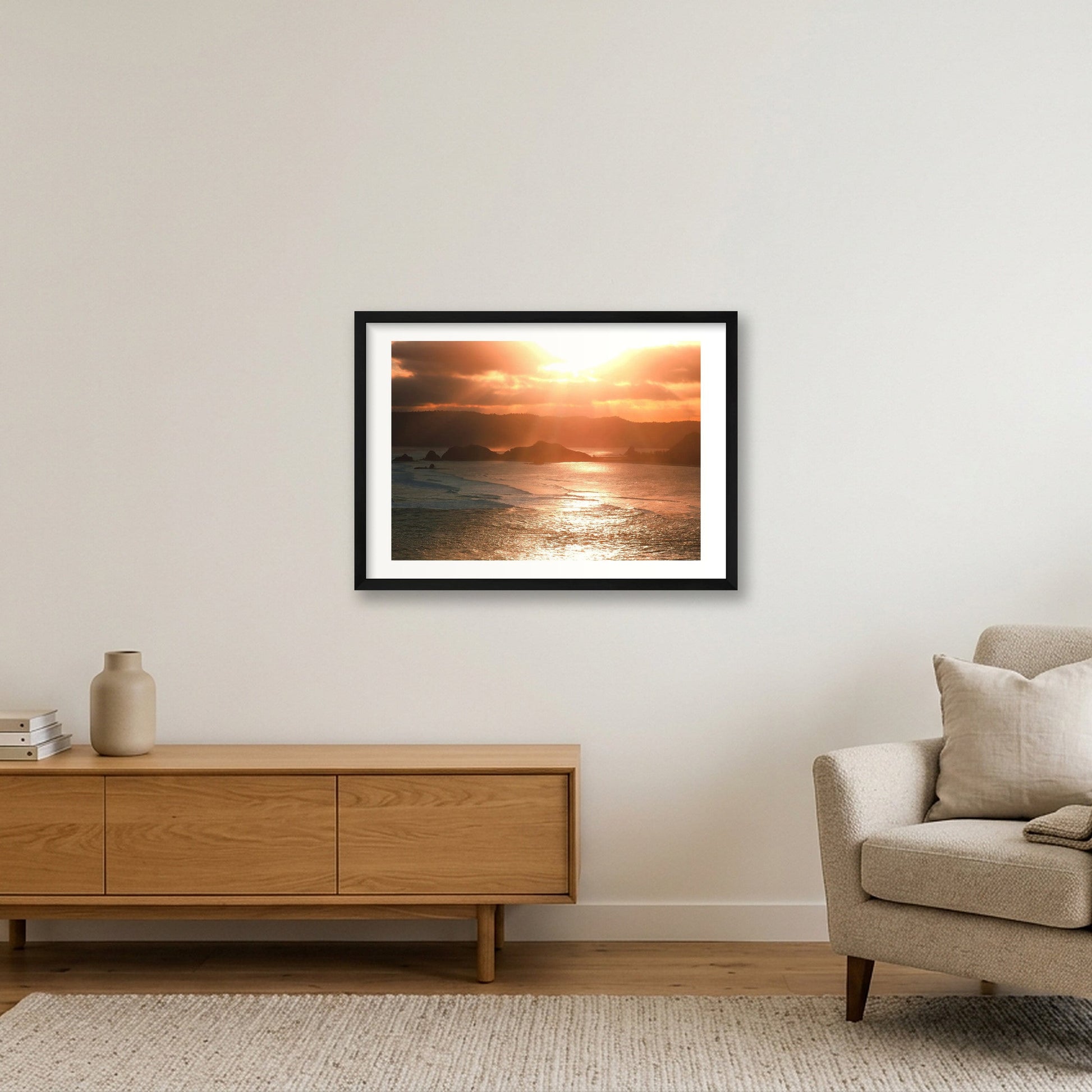 1821 — 59×42cm, 23×17" Black Frame