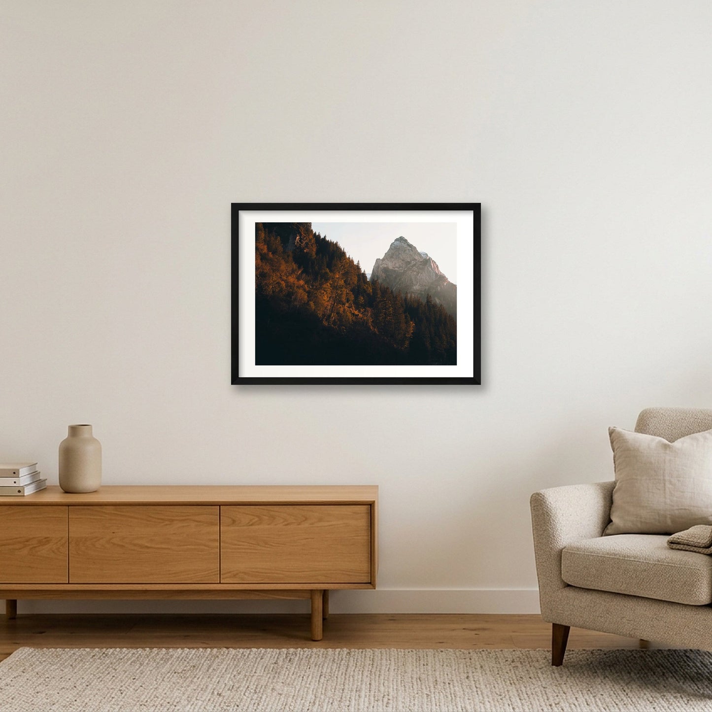 1285 — 59×42cm, 23×17" Black Frame