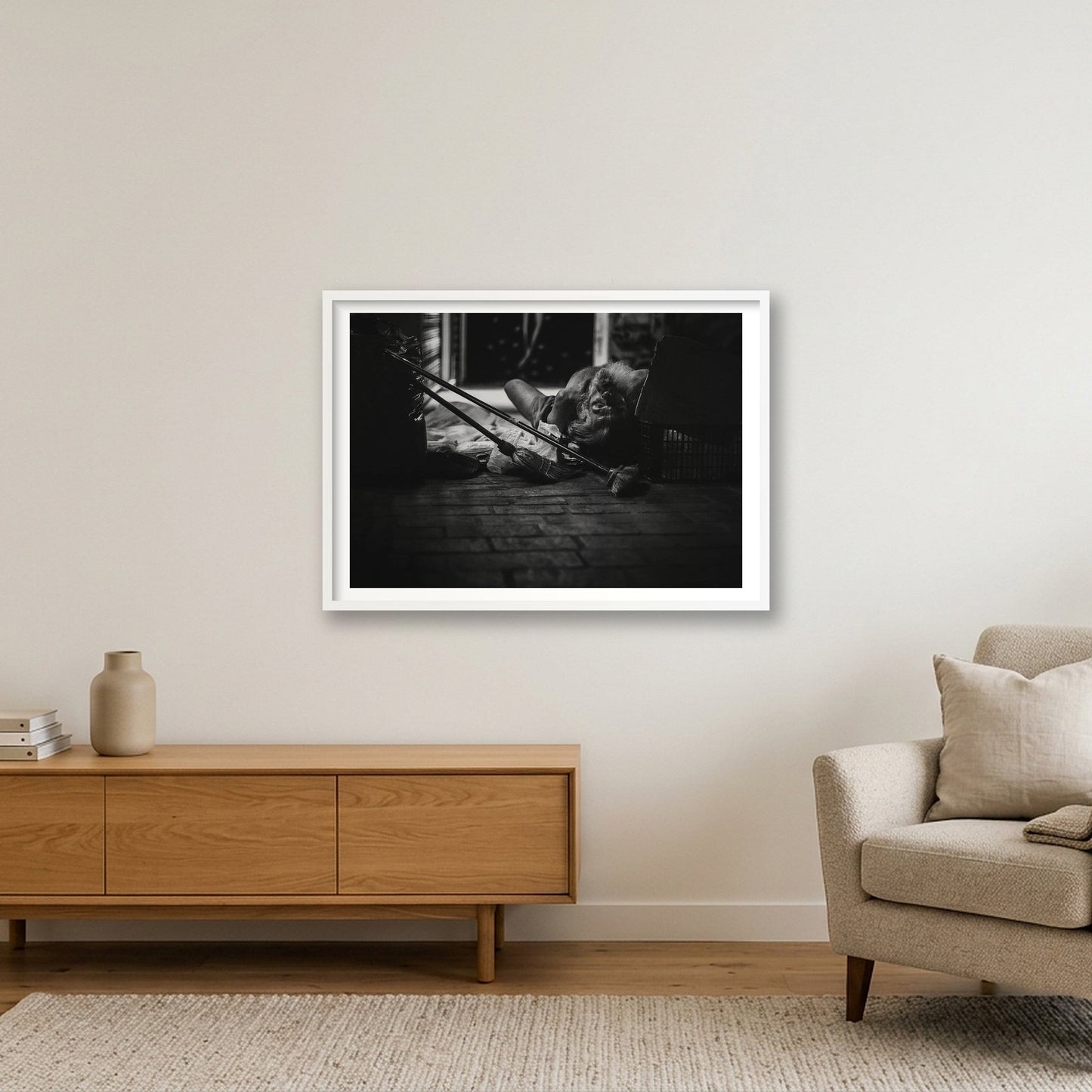 1895  — 84×59cm, 33×23" White Frame