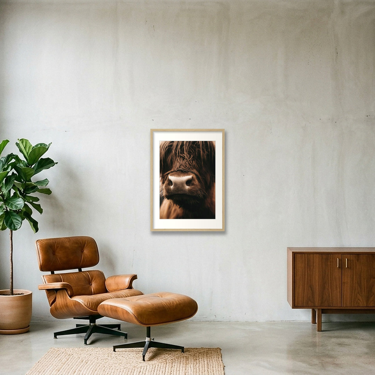 1585  — 42×59cm, 17×23" Oak Frame