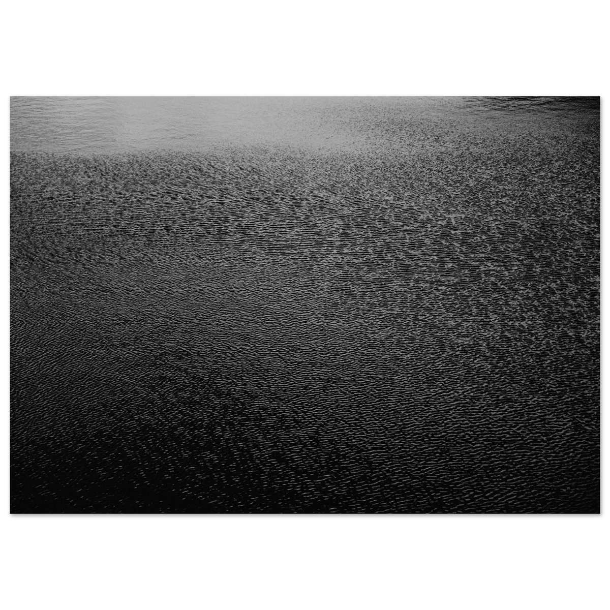Black white water ripples abstract monochrome poster print #PD_521 - view 5