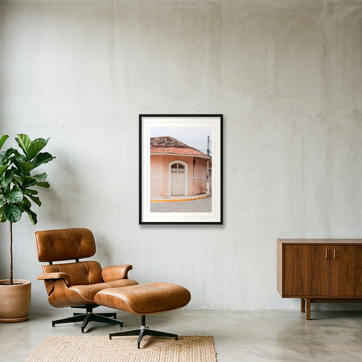 1258  — 60×80cm, 24×31" Black Frame