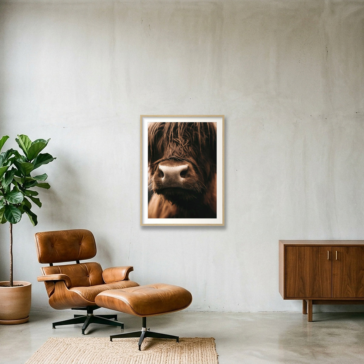 1585  — 60×80cm, 24×31" Oak Frame