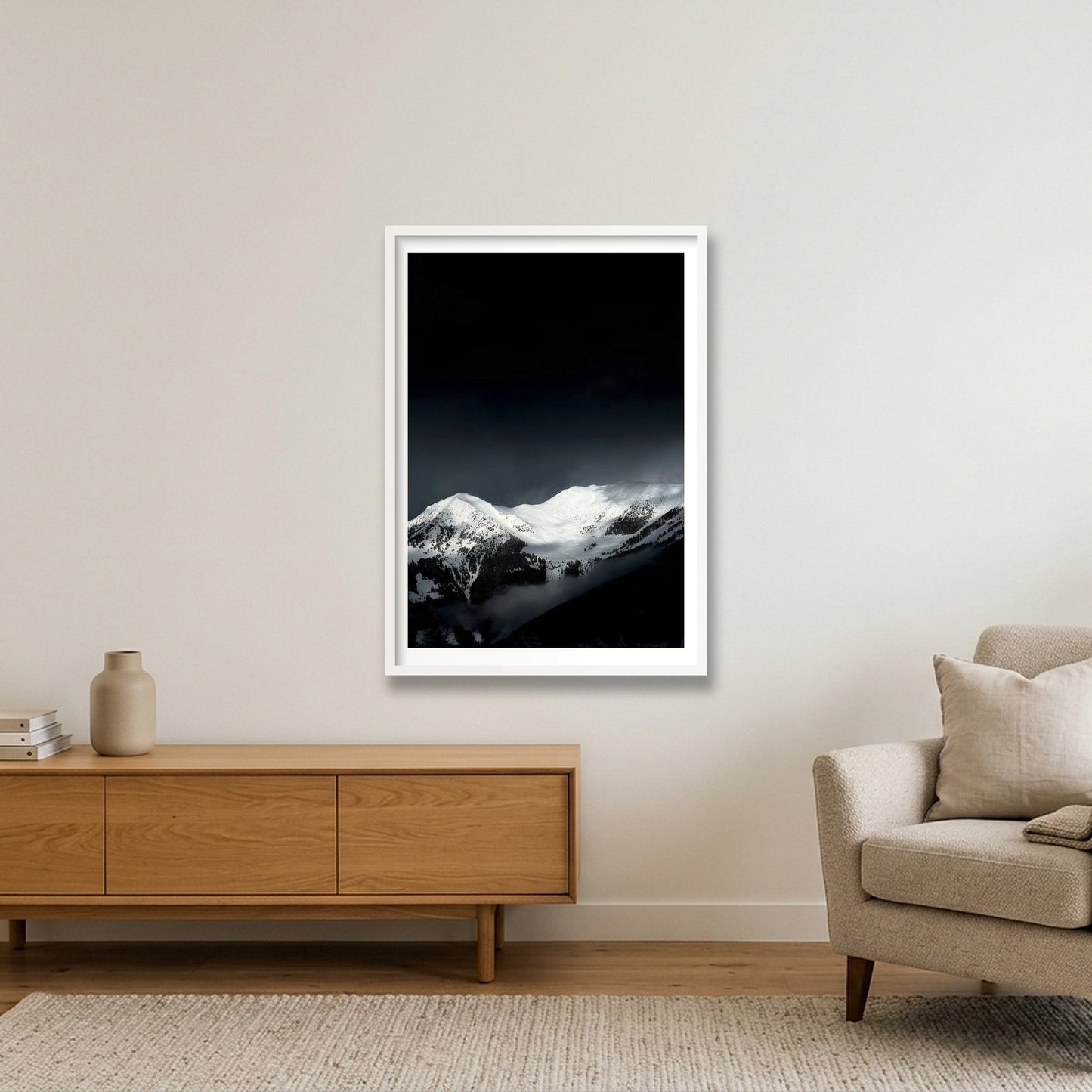 407 — 59×84cm, 23×33" White Frame
