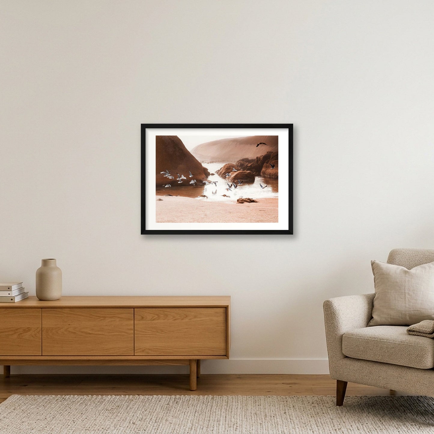 457 — 59×42cm, 23×17" Black Frame