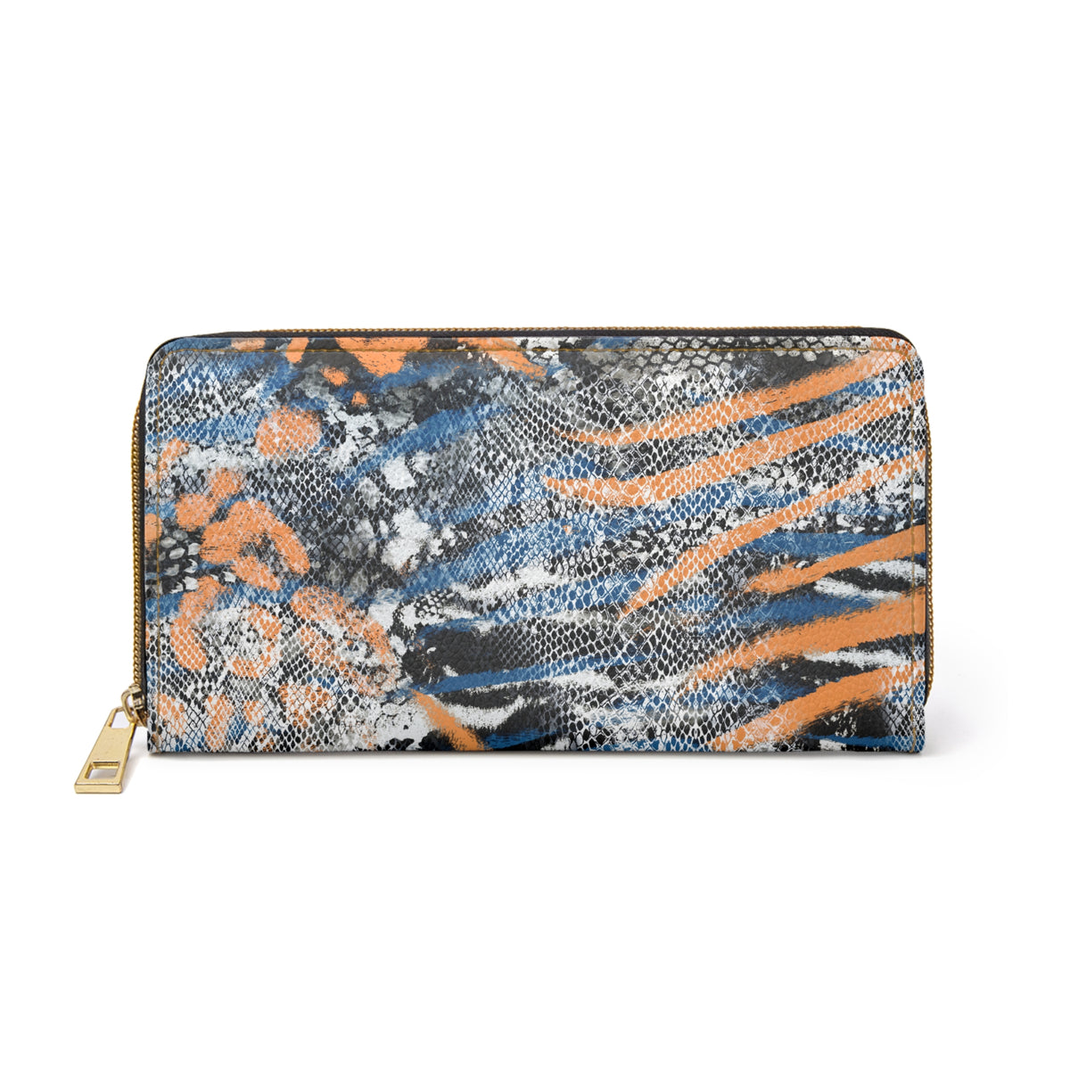 Abstract Animal Print Purse For Summer Zebra Fashion Accessory Snake Print Wallet Gift For Her