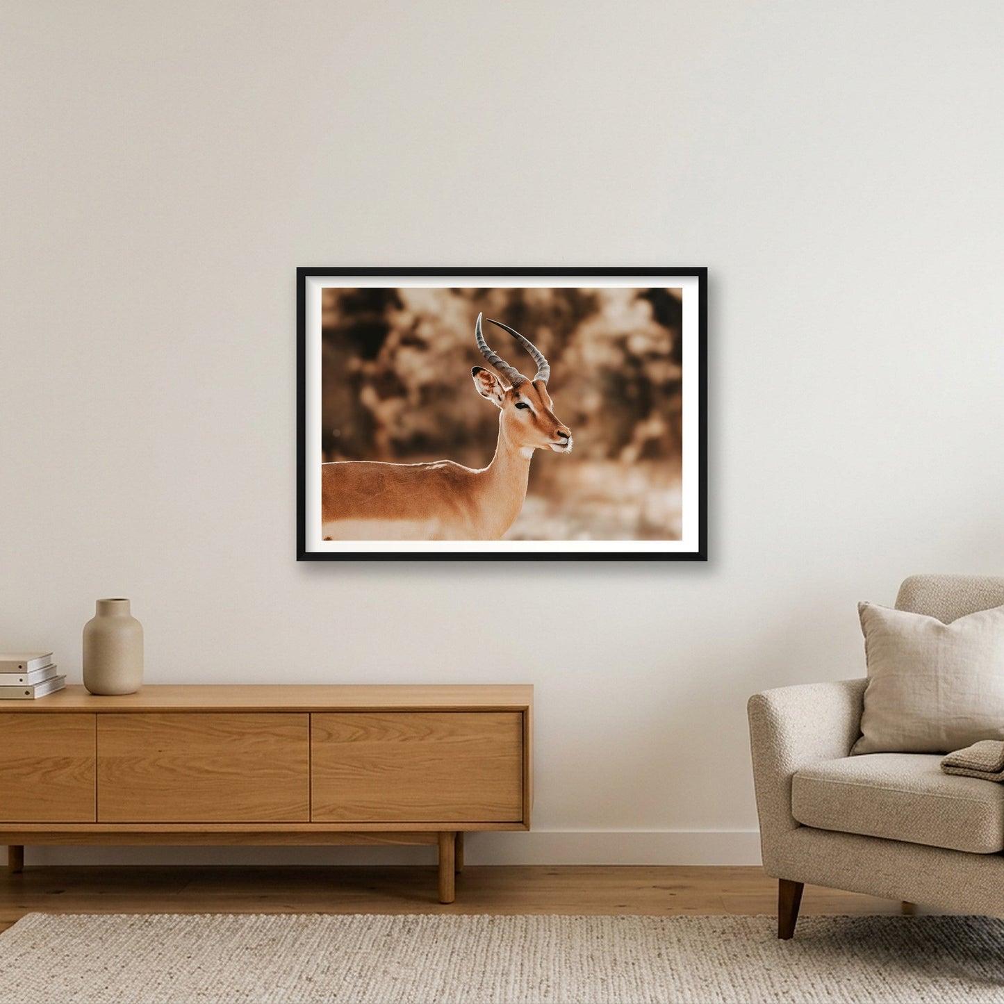 444 — 84×59cm, 33×23" Black Frame