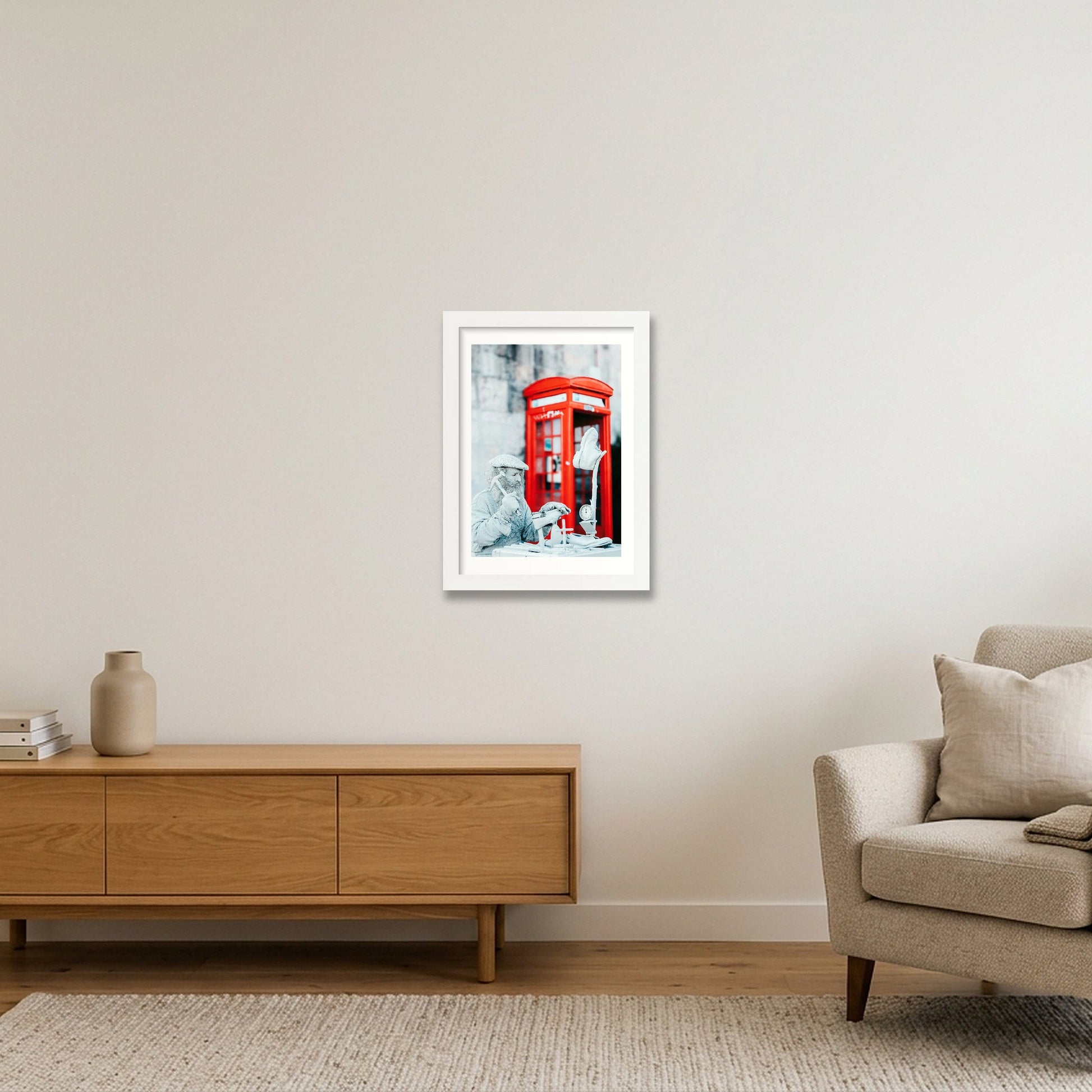 445 — A4 (21×30cm, 8×12") White Frame