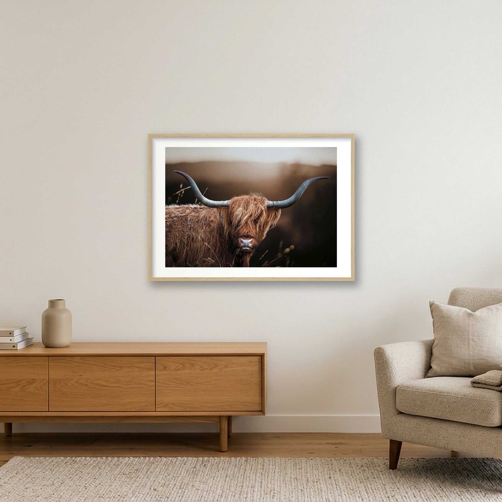 1590 — 84×59cm, 33×23" Oak Frame