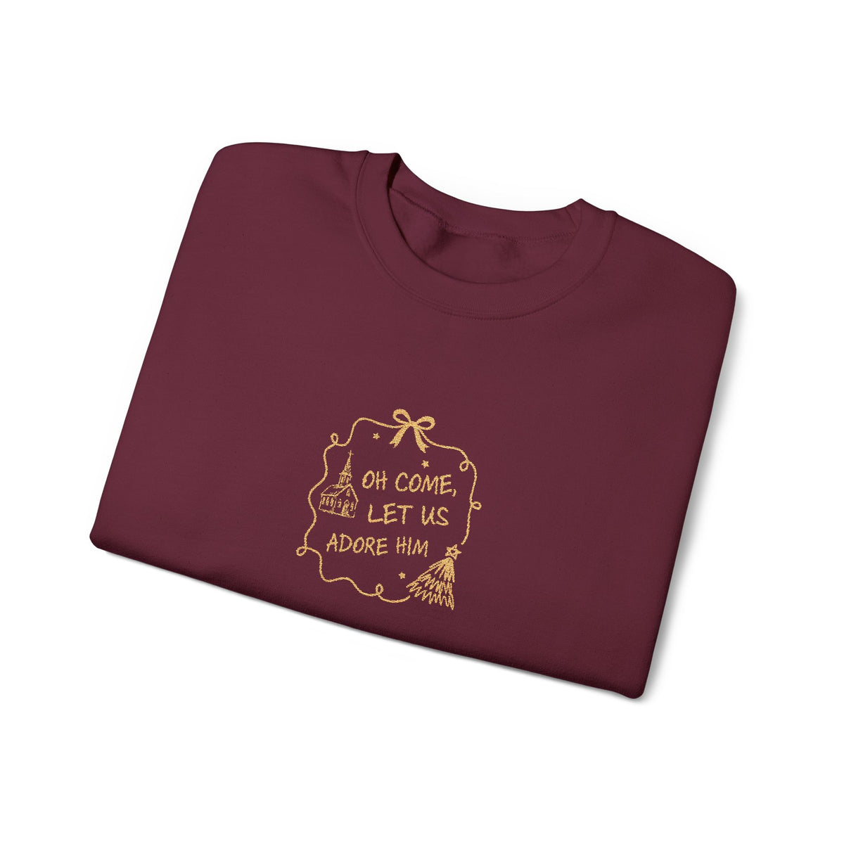Adore Christmas Sweatshirt Gift For Mom Faith Crewneck Winter Present For Sister Framed Quote