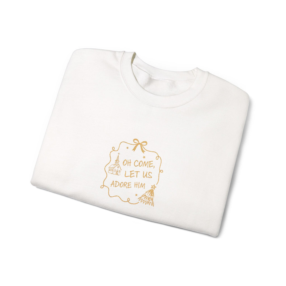 Adore Christmas Sweatshirt Gift For Mom Faith Crewneck Winter Present For Sister Framed Quote – product image 5