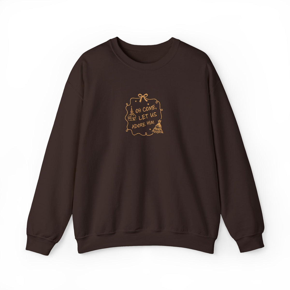 Adore Christmas Sweatshirt Gift For Mom Faith Crewneck Winter Present For Sister Framed Quote – product image 8