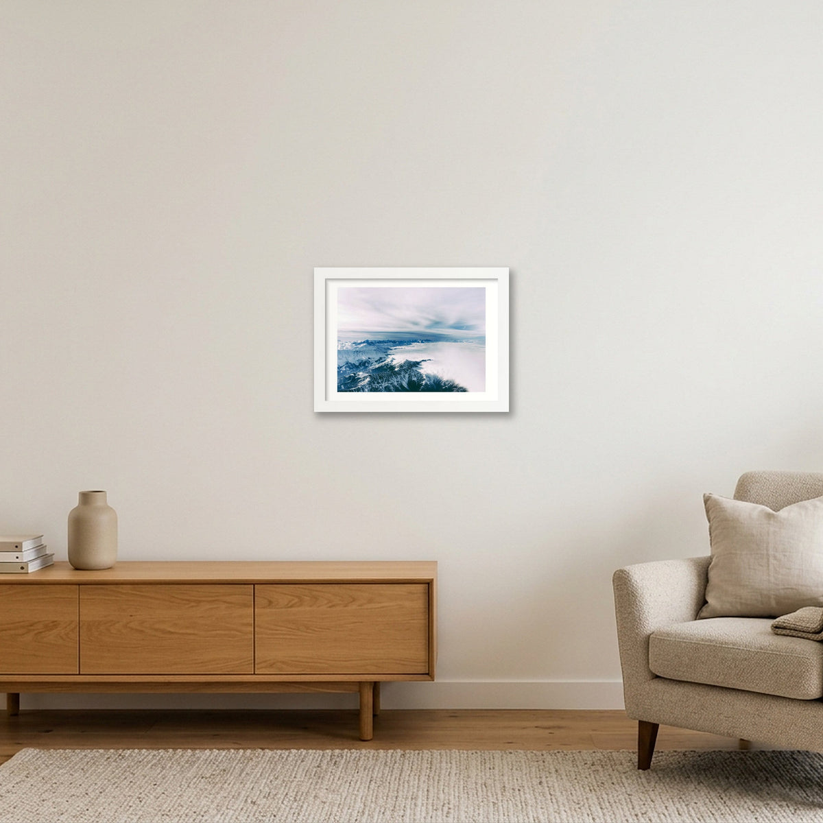 Bernese Alps fine art photograph Switzerland Snow Mountain, print #451 by Kzara Visual