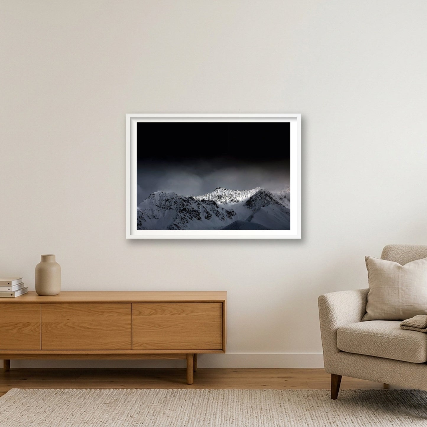 455 — 84×59cm, 33×23" White Frame