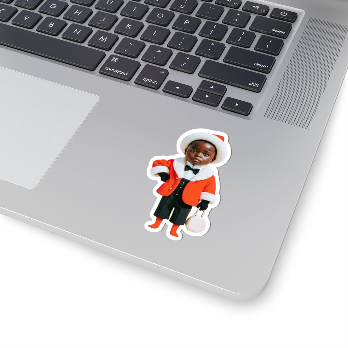 African Christmas Sticker Gift For Kids Cute Santa Child Vinyl Decal Holiday Laptop Decor Stocking – product image 5