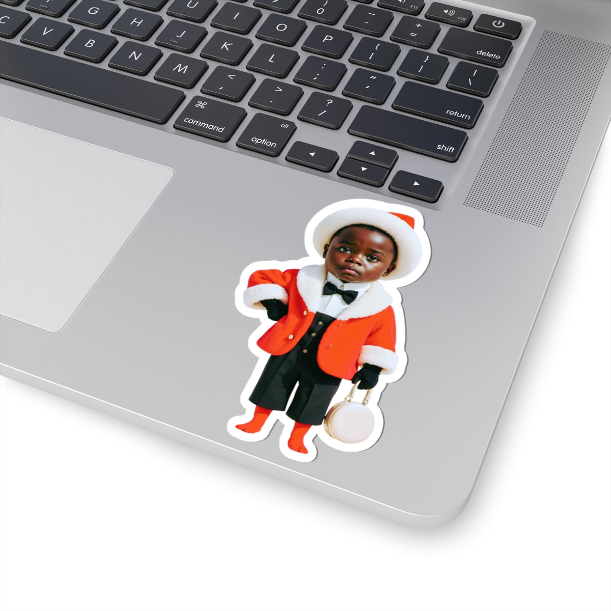 African Christmas Sticker Gift For Kids Cute Santa Child Vinyl Decal Holiday Laptop Decor Stocking – product image 7