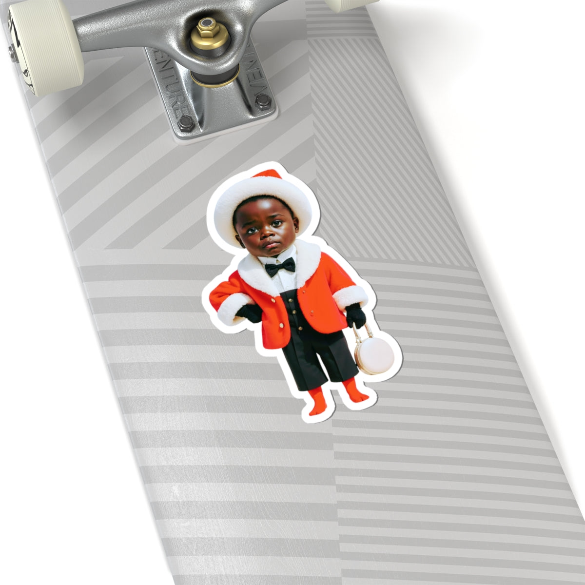 African Christmas Sticker Gift For Kids Cute Santa Child Vinyl Decal Holiday Laptop Decor Stocking – product image 9