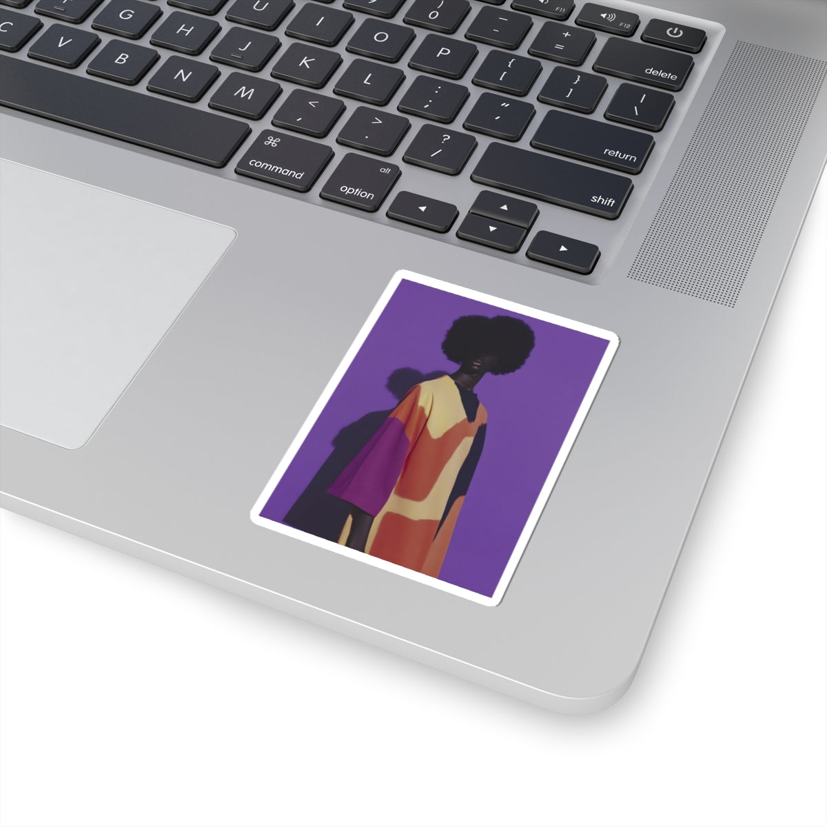 African Woman Portrait Sticker Afro Art Vinyl Decal Black Culture Gift Modern Melanin Aesthetic – product image 2