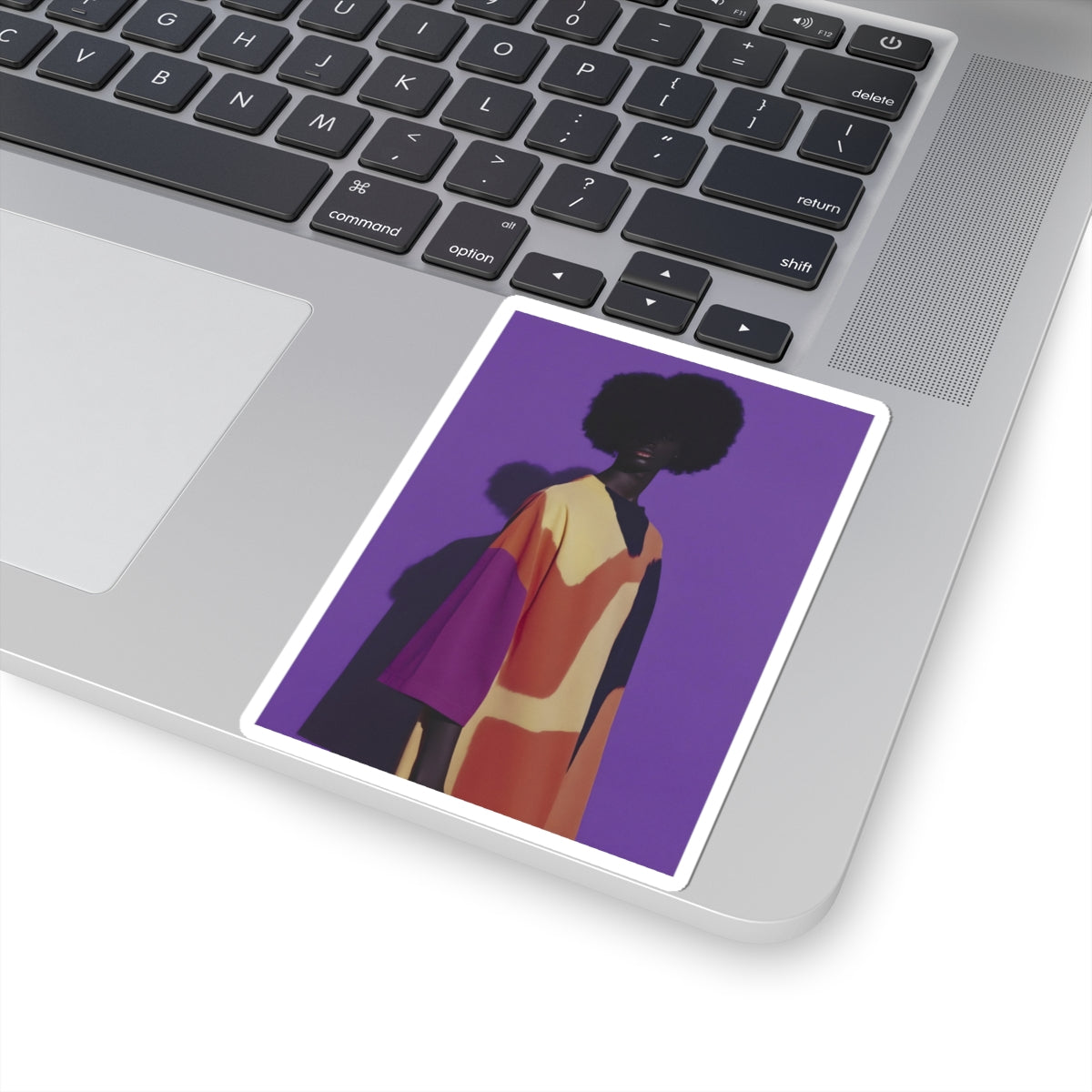 African Woman Portrait Sticker Afro Art Vinyl Decal Black Culture Gift Modern Melanin Aesthetic – product image 4