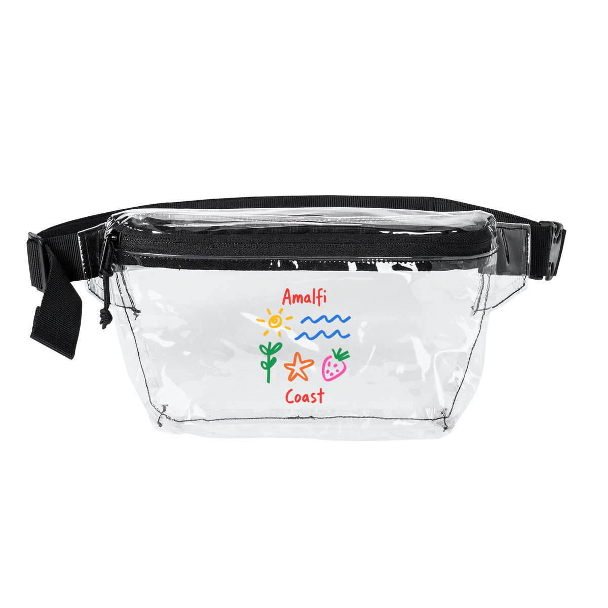 Amalfi Coast Belt Bag For Italy Gift Italian Travel Waist Bag Clear Stadium Bag Mediterranean