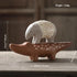 anteater hippos resin sculpture product detail view