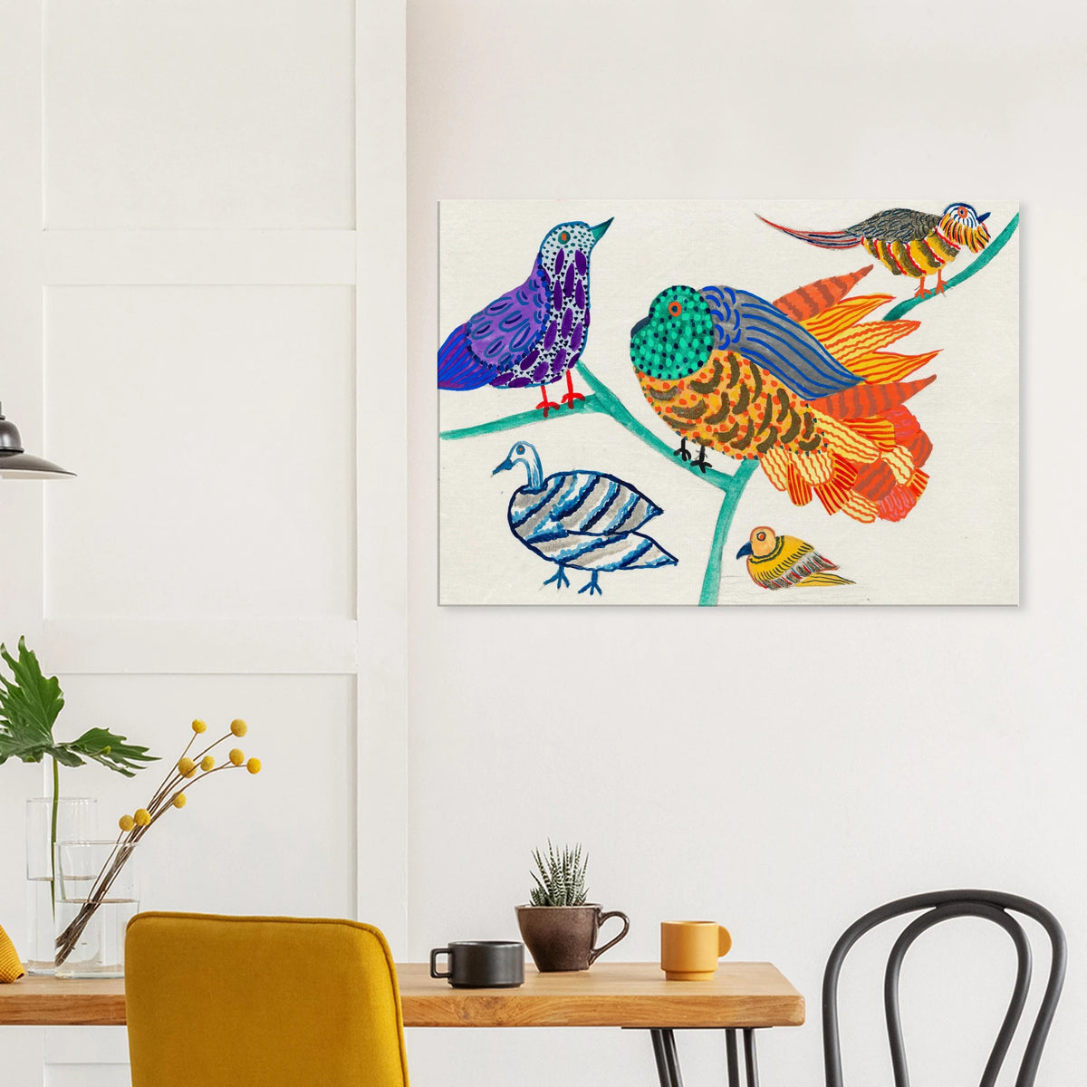 Colorful birds 1914 Atelier Martine Paul Poiret folk art canvas print #PD_303 - view 10