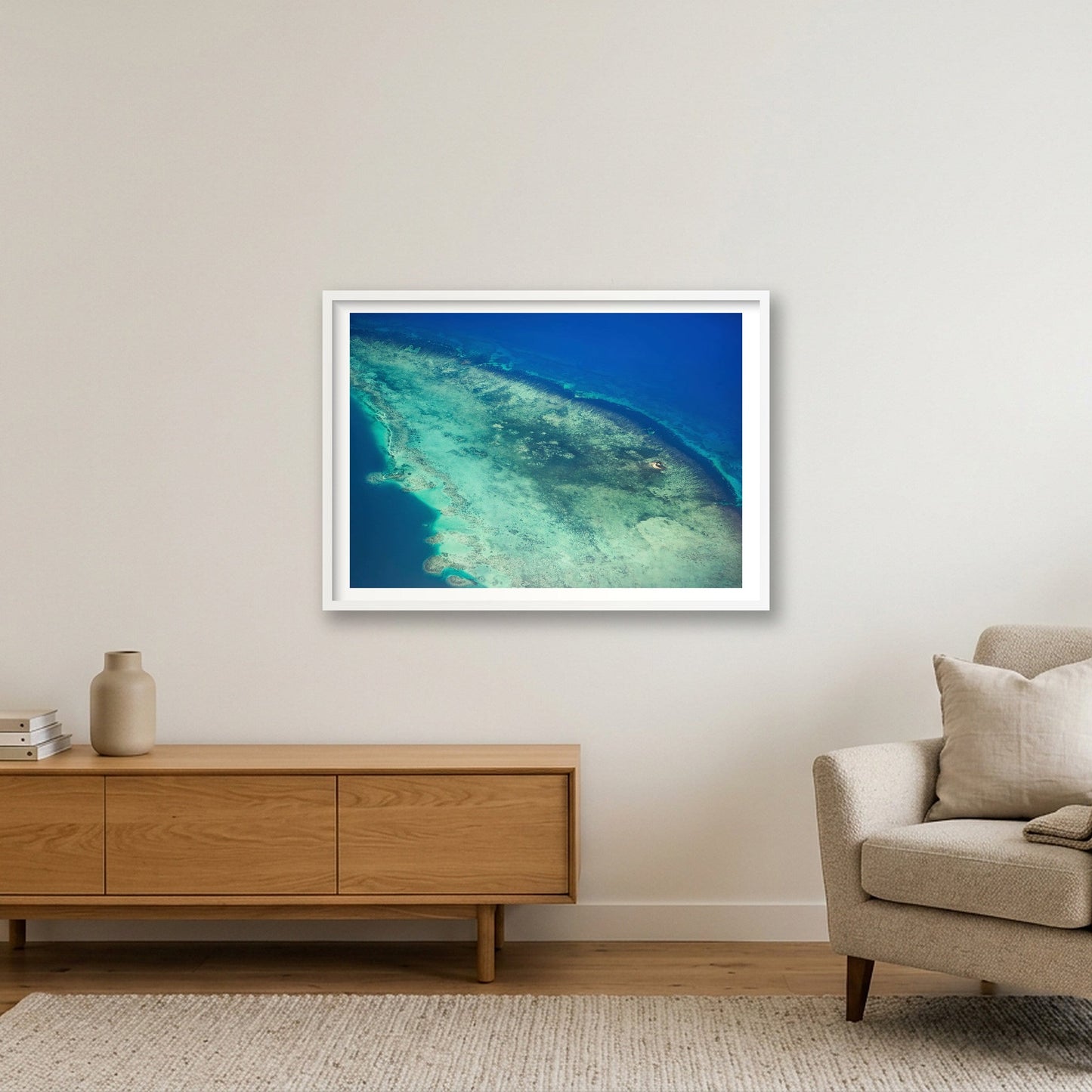 1282 — 84×59cm, 33×23" White Frame