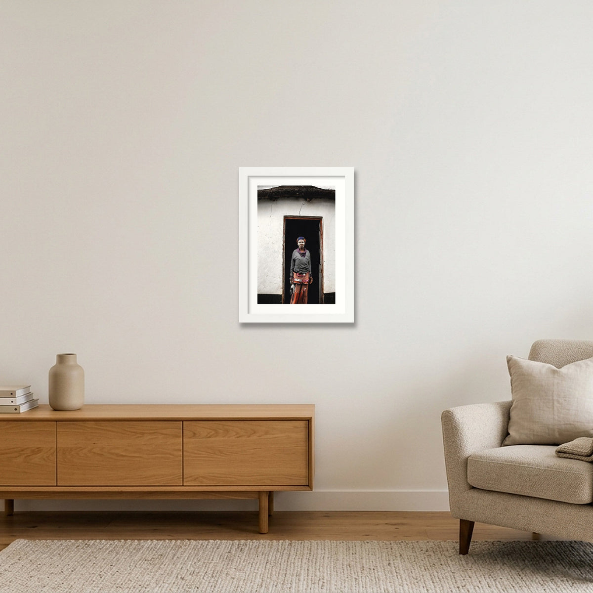 90 — A4 (21×30cm, 8×12") White Frame