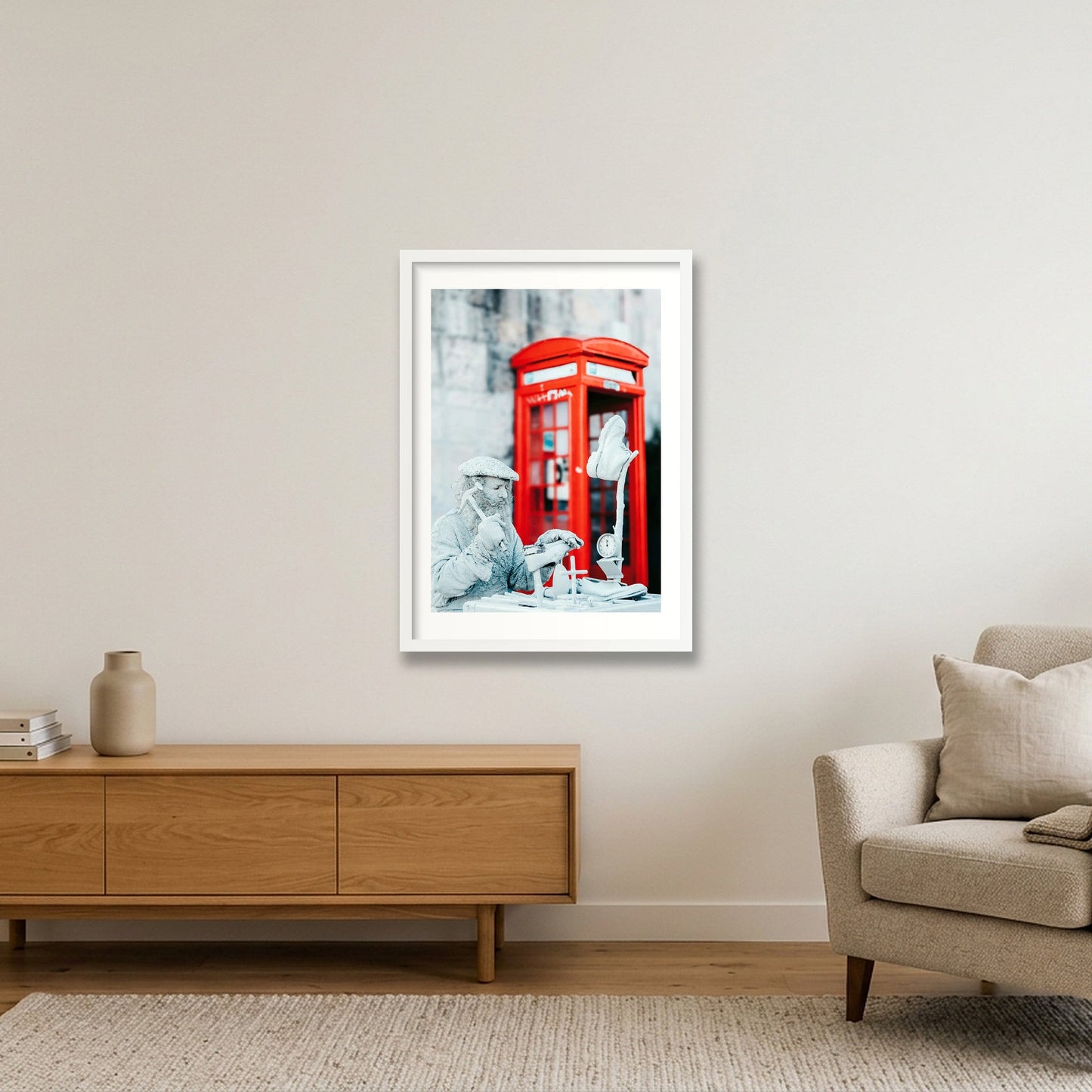 445 — 42×59cm, 17×23" White Frame
