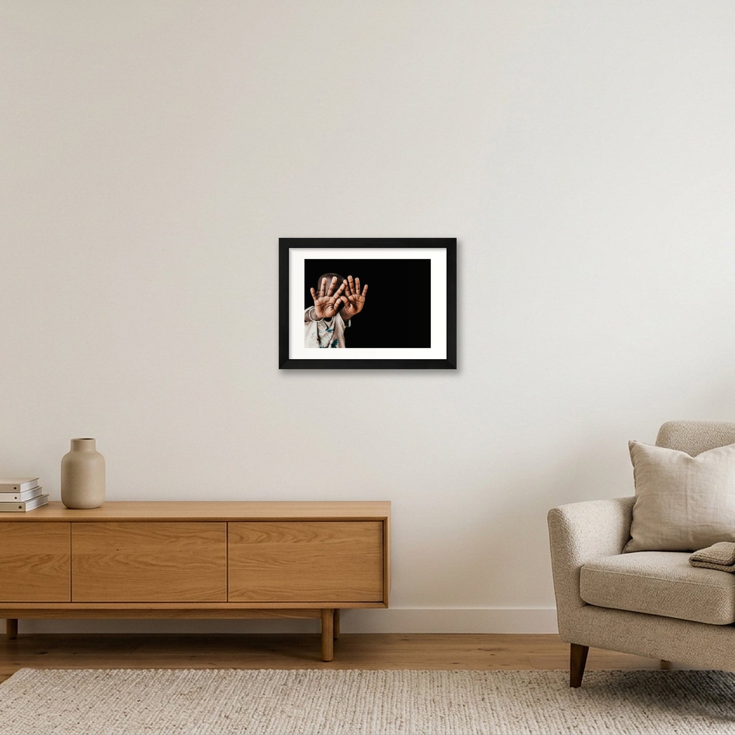 131  — A4 (30×21cm, 12×8") Black Frame