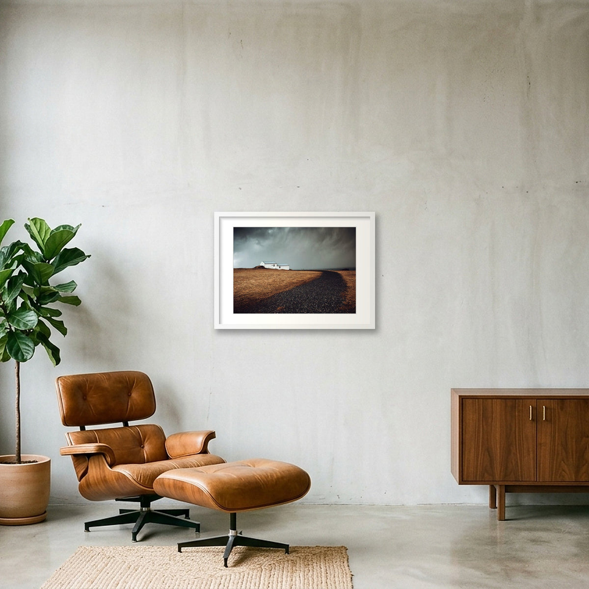 125 — 59×42cm, 23×17" White Frame