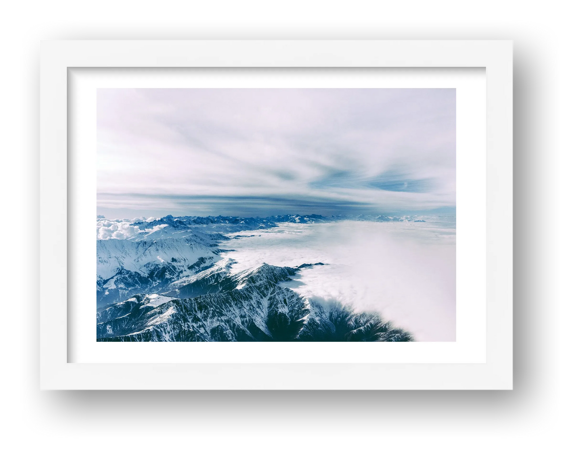 Bernese Alps fine art photograph Switzerland Snow Mountain, print #451 by Kzara Visual