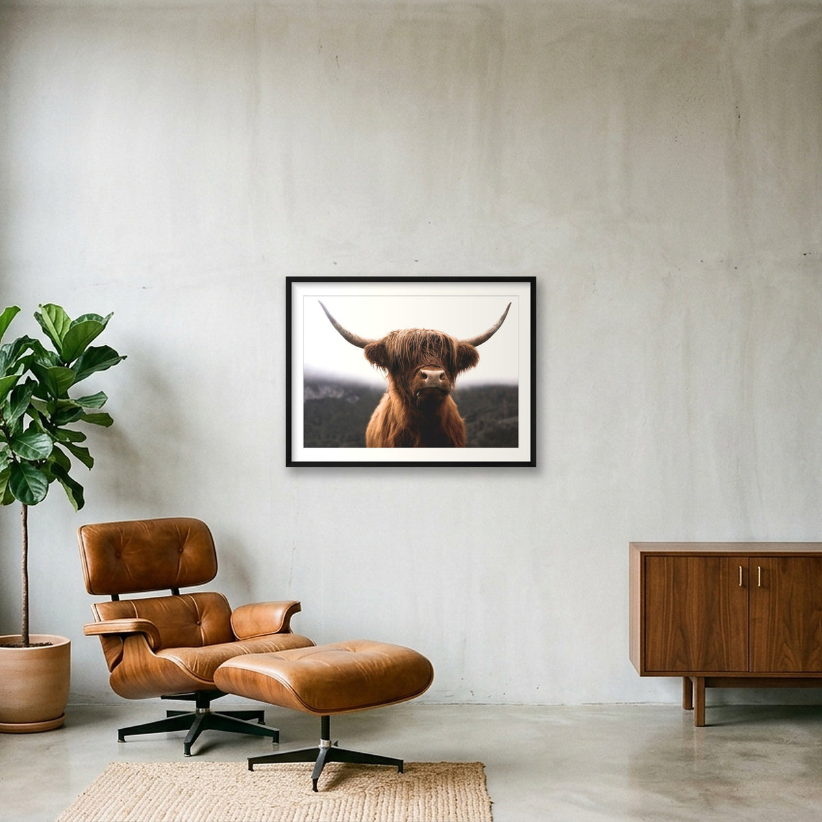 61 — 80×60cm, 31×24" Black Frame