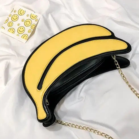 banana crossbody bag yellow fruit purse alternate product view