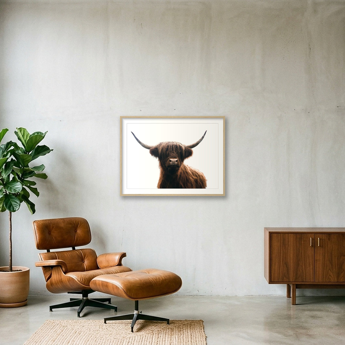 1331 — 80×60cm, 31×24" Oak Frame