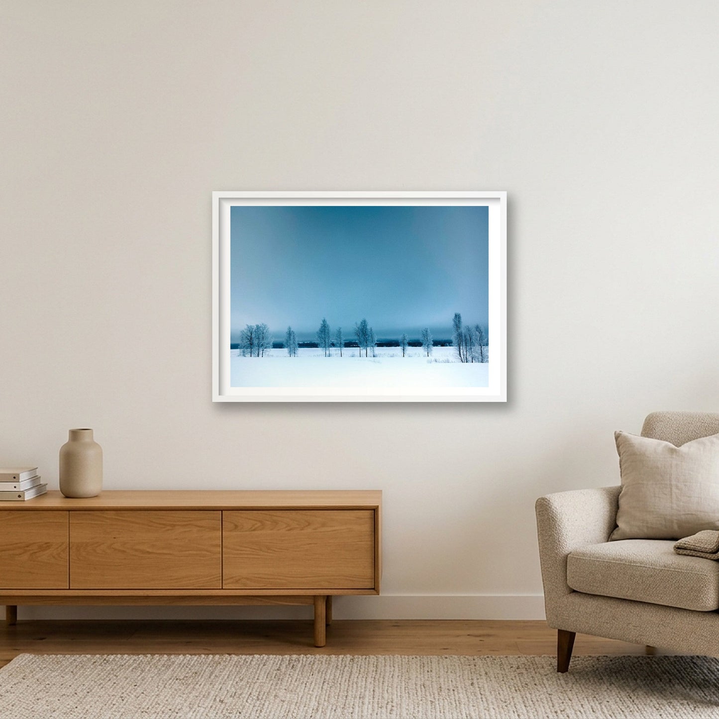 448 — 84×59cm, 33×23" White Frame