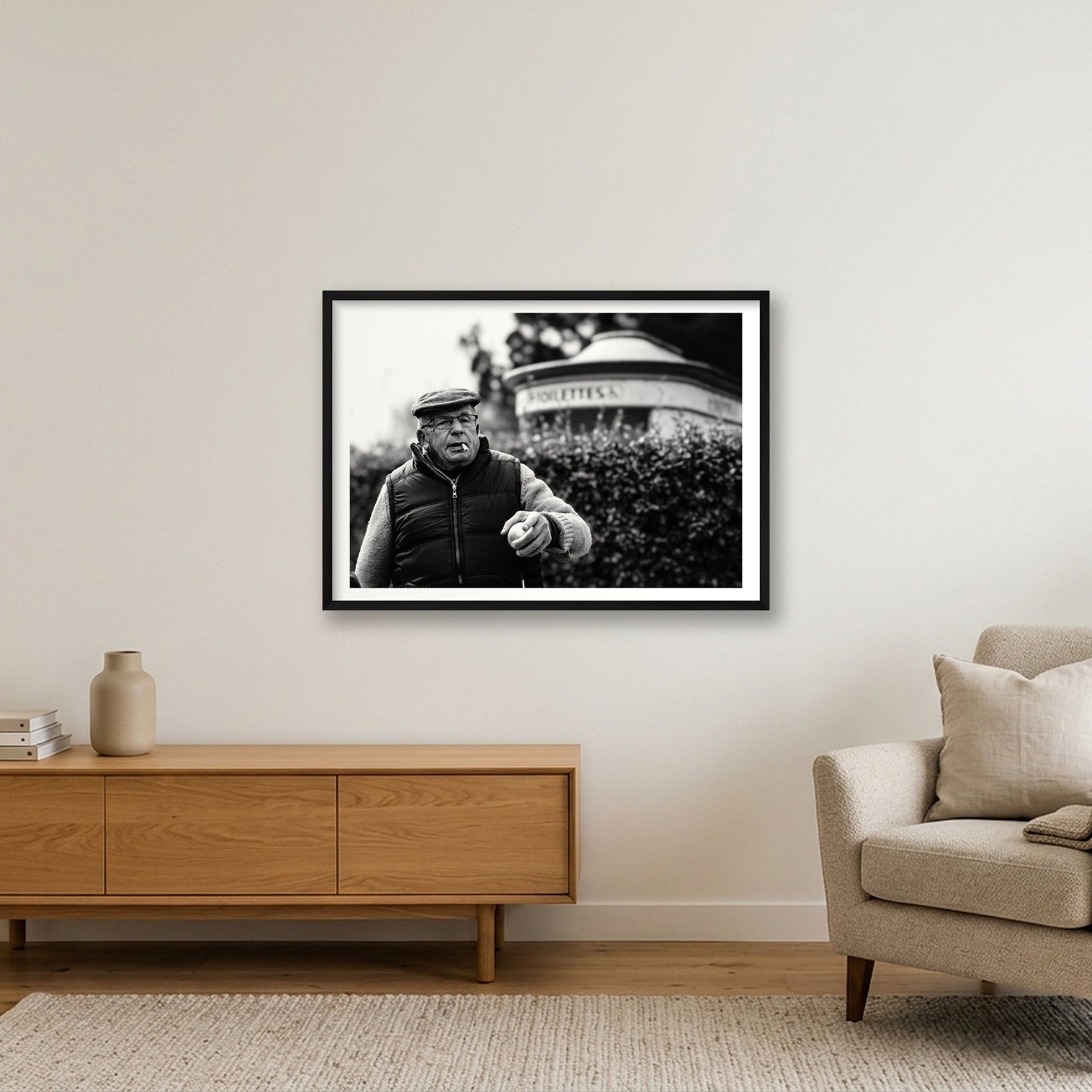 1874 — 84×59cm, 33×23" Black Frame