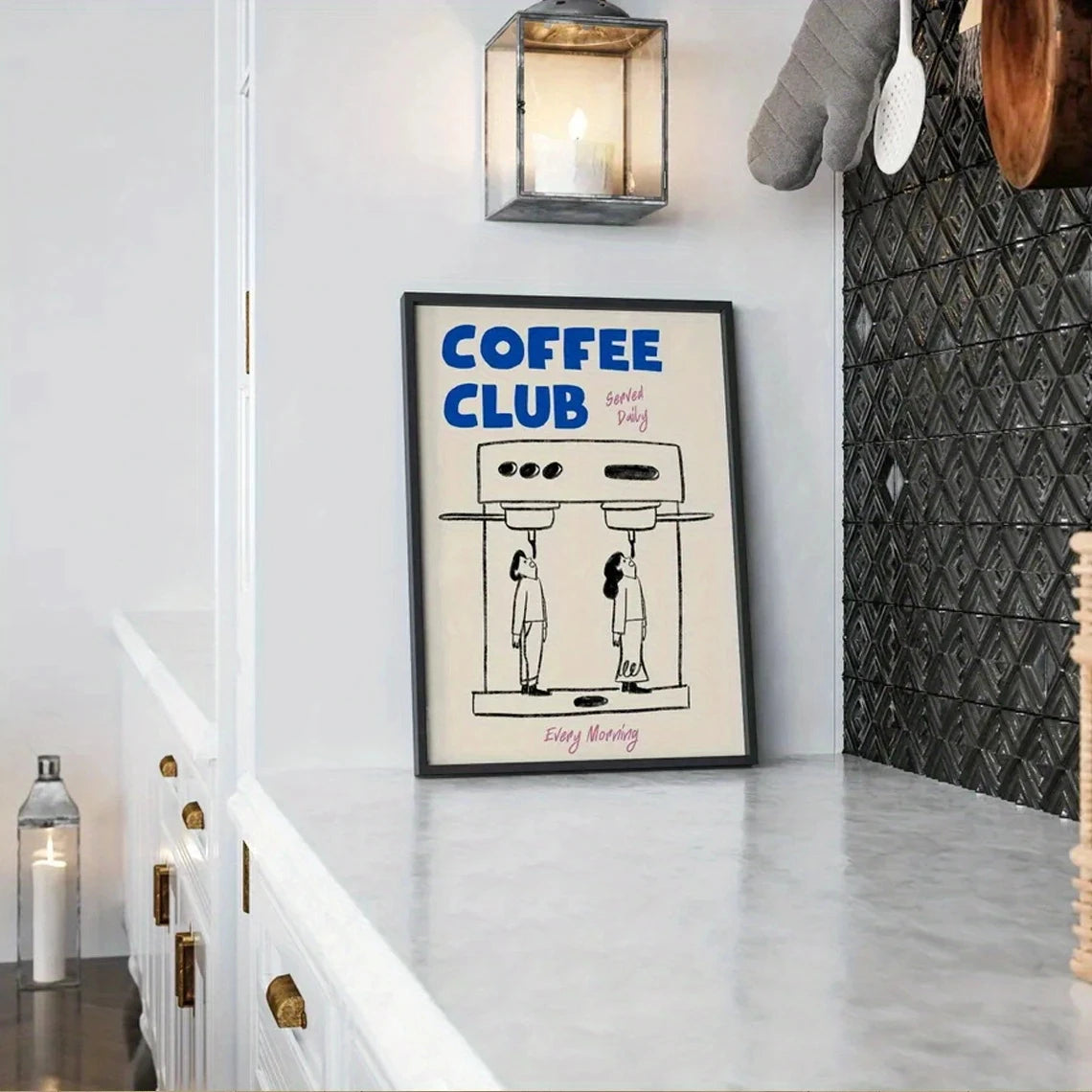 beige coffee wall art alternate product view