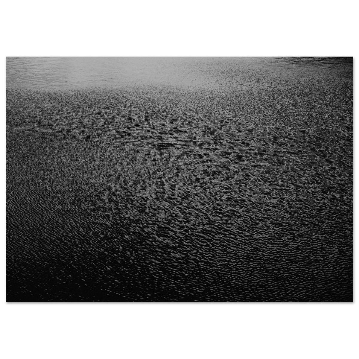 Black white water ripples abstract monochrome poster print #PD_521 - view 7