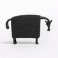black armour horse resin sculpture main product view