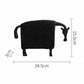 black armour horse resin sculpture product detail view