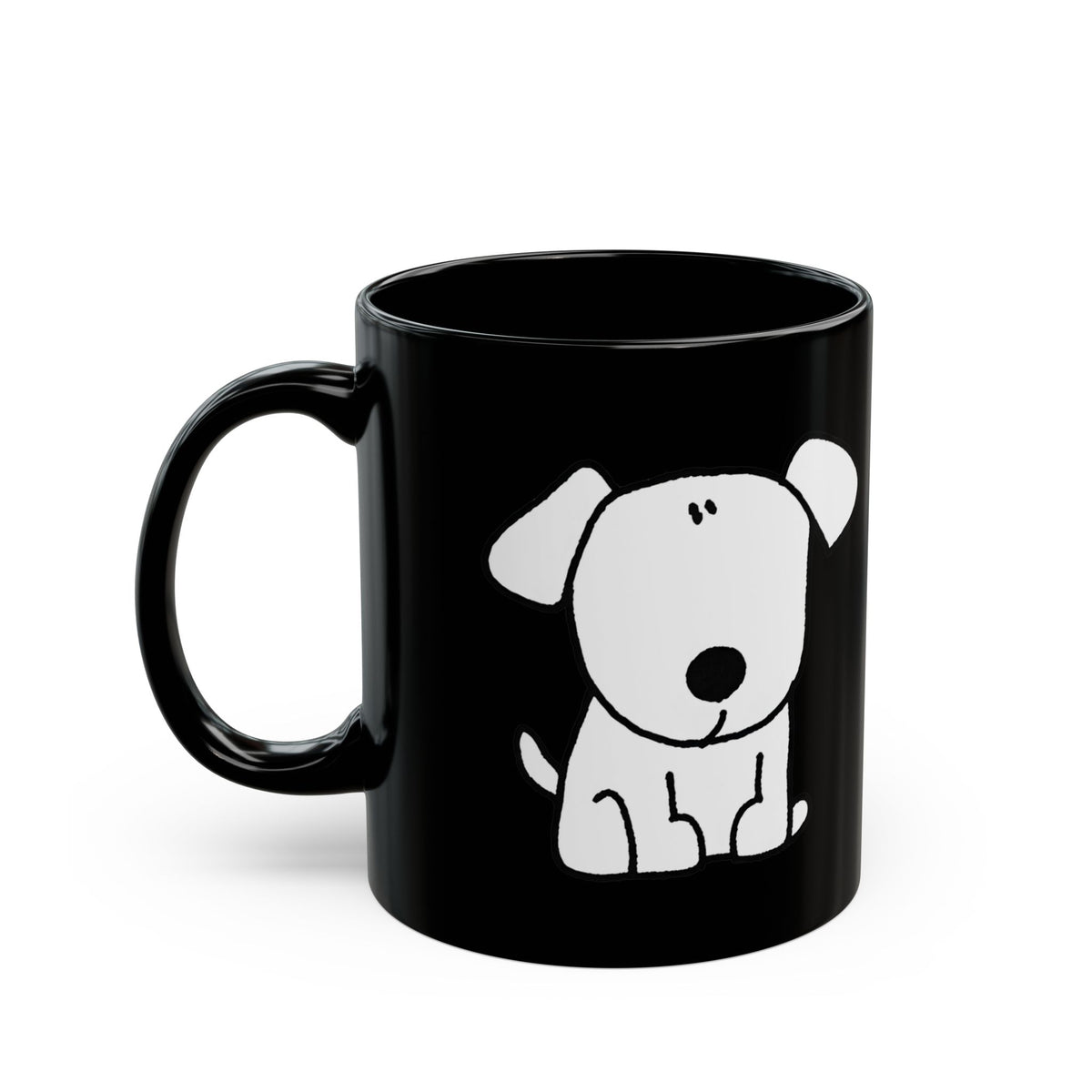 Black Dog Mug Puppy Lover Gift Pet Parent Coffee Cup Cozy Morning Drinkware Animal Kitchen Present