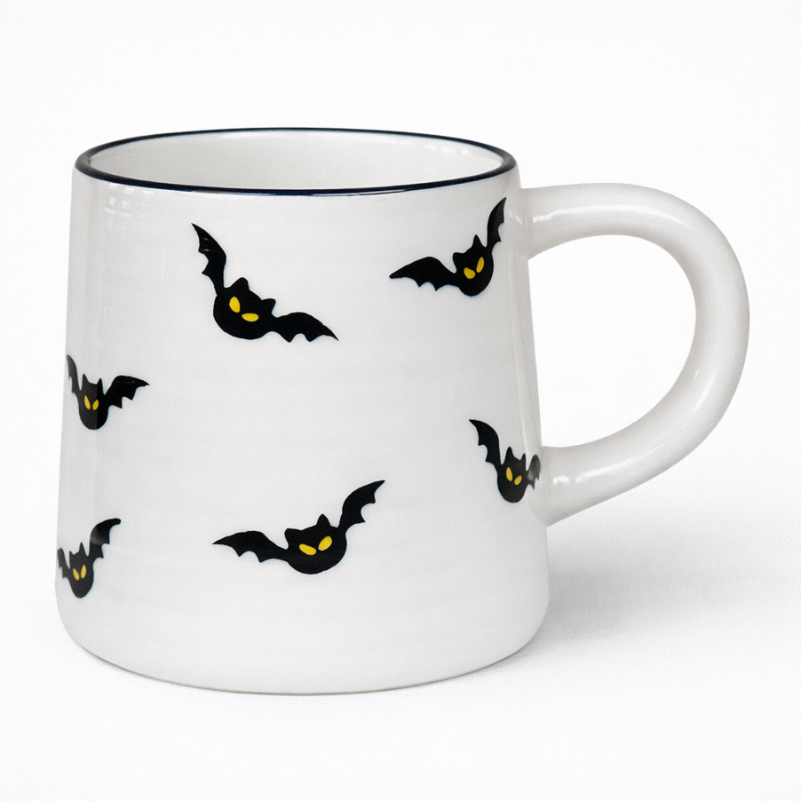 Black Halloween Ceramic Mug 201-300ml Gift For Her Modern