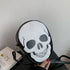 black skull shoulder bag alternate product view