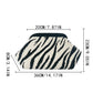 black white zebra knitted cosmetic bag product view 7