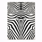 black white zebra rug main product view