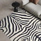 black white zebra rug product view 7