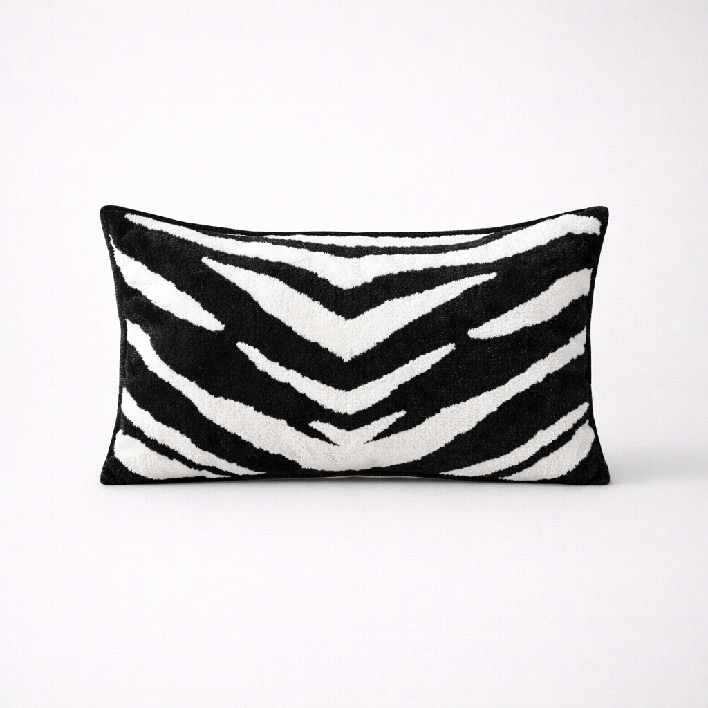 zebra stripe lumbar cushion cover main product view