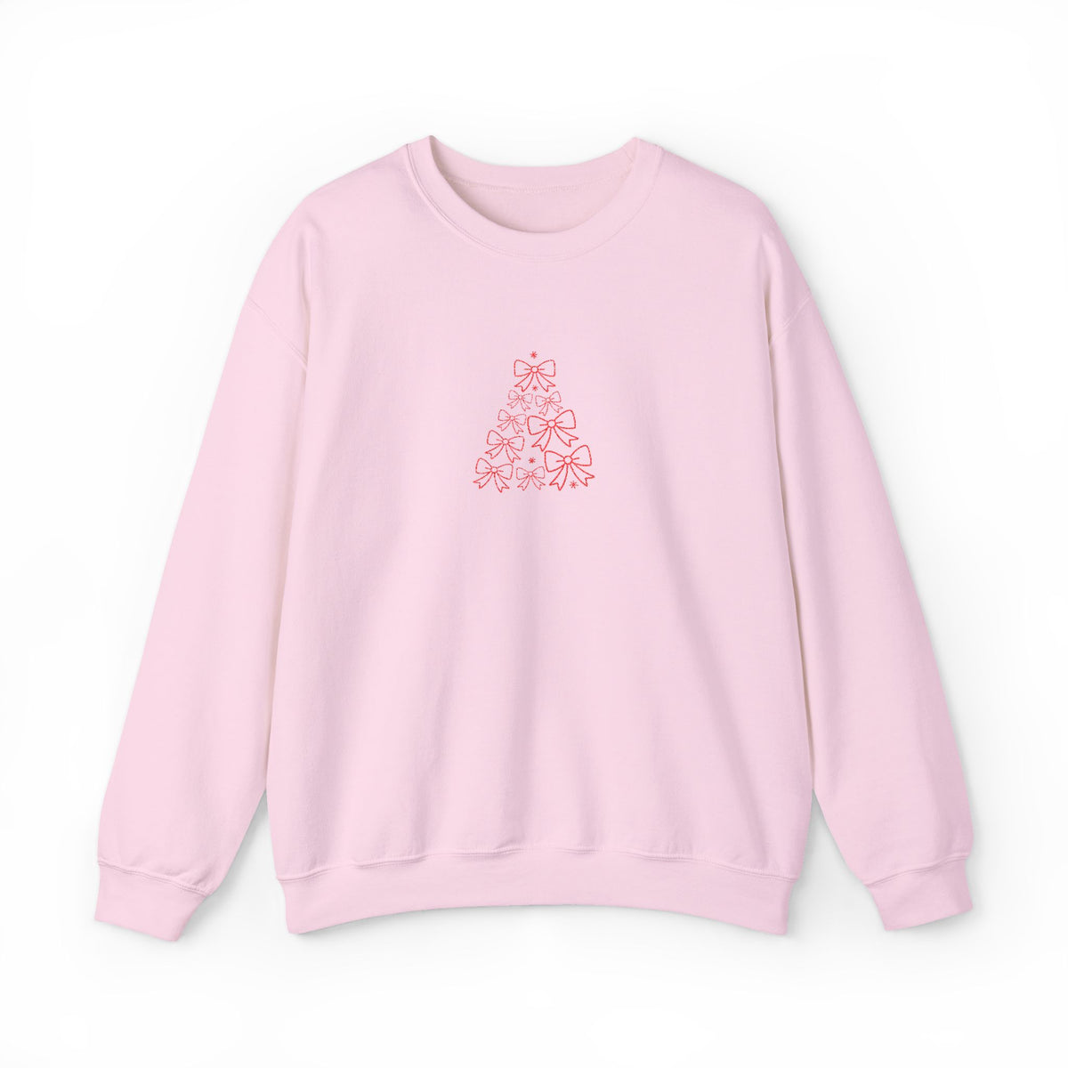 Bow Tree Christmas Sweatshirt Gift For Girlfriend Holiday Crewneck Present For Best Friend Feminine – product image 6