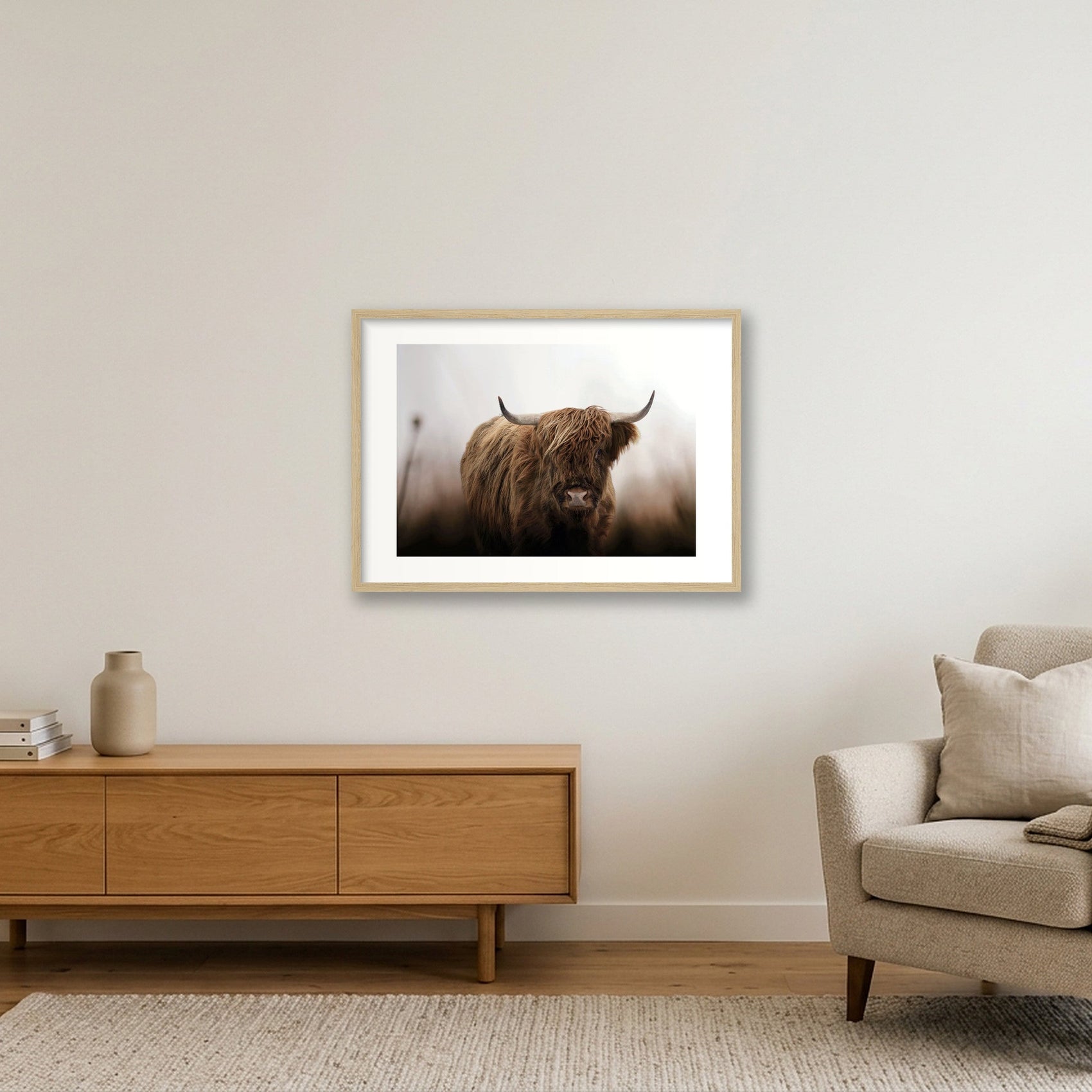 1588 — 59×42cm, 23×17" Oak Frame